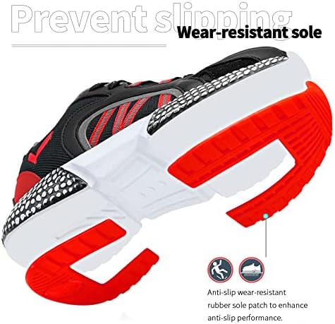 Детска патики за деца за момчиња кои трчаат тениски чевли со лесна дишечка спортска атлетска црна црвена црвена боја 1 мало дете