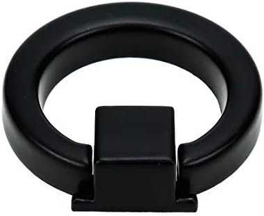Lc lictop прстен за влечење рачки мат црно тркалезно копче за кабинети единечна дупка за фиока за кујна