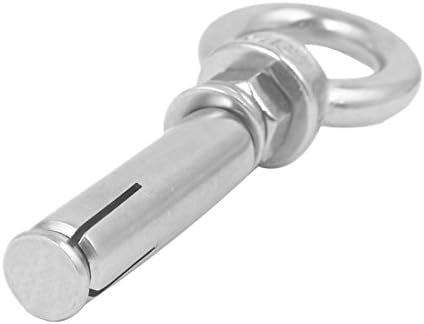 AEXIT M6 X нокти, завртки и сврзувачки елементи 50мм 304 прстен од не'рѓосувачки челик за подигнување на прицврстување на затворена