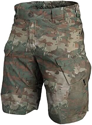 Венкомг1 машки воени шорцеви мулти џебови ретро стилови на ретро -стил на лекови