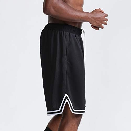 Атлетични шорцеви мажи се ленти на отворено, лабава летни модни модни панталони, спортски кратки тенки панталони за брзо сушење