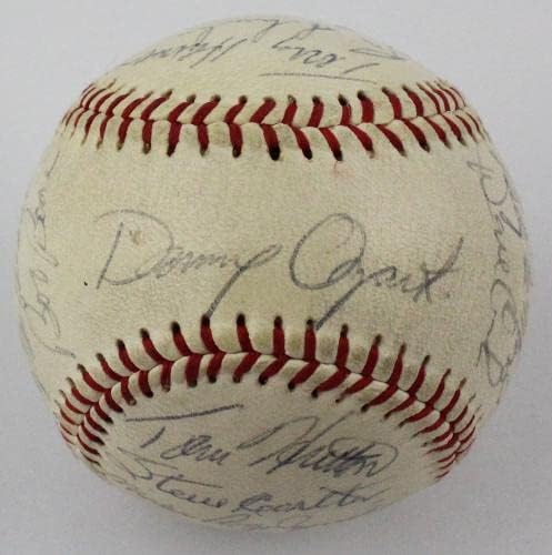 Тимот на Филаделфија Филис во 1974 година потпиша бејзбол Мајк Шмит, ера на дебитант ЈСА Коа - Автограм Бејзбол
