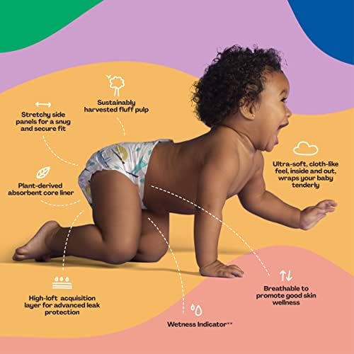 Здраво Бело Премиум Пелени За Бебиња Со Големина 1 I 128 Брои Пелени За Еднократна Употреба, Екстра-Абсорбента, Хипоалергични И Еколошки Бебешки