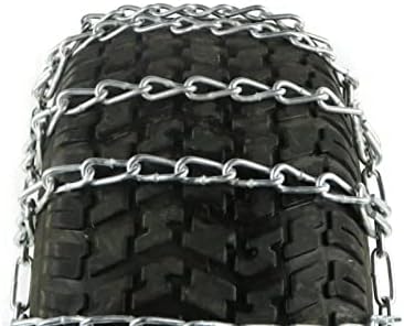 Продавницата РОП | 2 Пар за синџири на гуми за врски за Кубота 18x8.5x8 пред и 24x10.5x12 трактор за задна гума