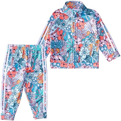 Adidas Girls 2 Piected Printed Tricot Track Sett