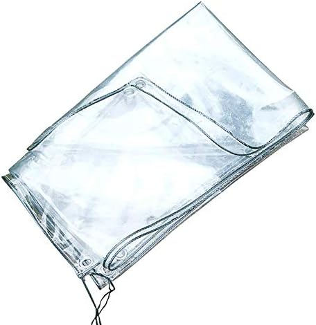 Yqjymfz Надворешно повеќенаменско тарпаулин-Тарпаулин чиста транспарентна тарп за отворено складирање дебел 0,3 мм со очнини градина пластична изолација крпа филм 1.4mx