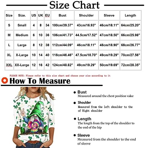 Есен летен графички блуза тинејџерски девојки 2023 мода 3/4 ракав памук екипаж капри обичен врвен маица за жени