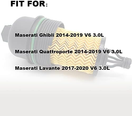 311401 Филтер за нафта се вклопува за 2014-2019 Maserati Ghibli & Quattroporte V6 мотори