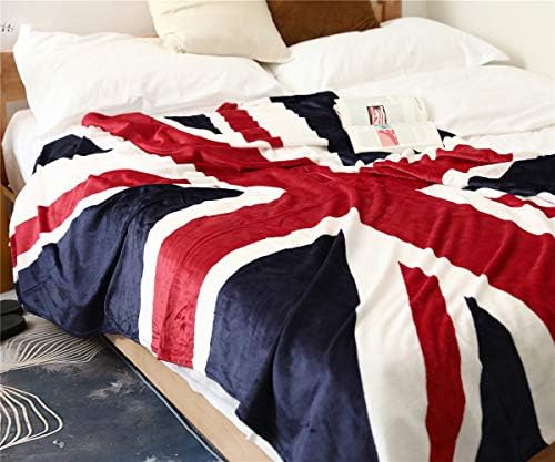 Свиусе Британско Знаме Ќебе, Супер Мека Унија Џек Фрли Ќебе Двојна Големина 60 80 Ќебе За Кревет Кауч Стол Fall Зима Кампување
