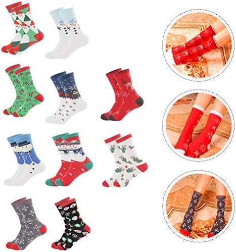 10 пара божиќни чорапи шик чорапи памучни чорапи заштеди Божиќни украси подароци украси