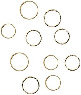 Модни прстени за жени 10 -тина Едноставен дизајн за појавување на прстенот женски диви зглобни индекс прстен роман за прстени за прстени