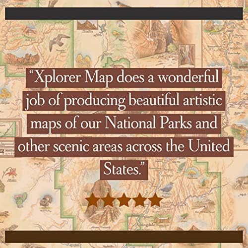 Xplorer мапи Yellowstone Национален парк мапа торбичка торбичка со рачки - торба за купување намирници - еднократно и еколошки