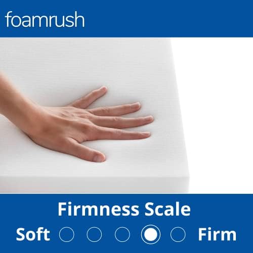 Foamrush 6 x 24 x 72 Кул гел меморија за меморија од пена за замена на перница, средна фирма направена во САД