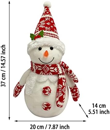 Ксиос Божиќна декорација Божиќ блескави снежни украси кукли украси Снежен човек светкав предводен одмор светло зимска празнична забава