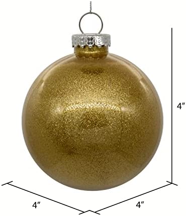 Викерман 4 Чиста топка Божиќен украс со ентериер за сјај на лаванда. Оваа ставка доаѓа со 6 украси по единица.
