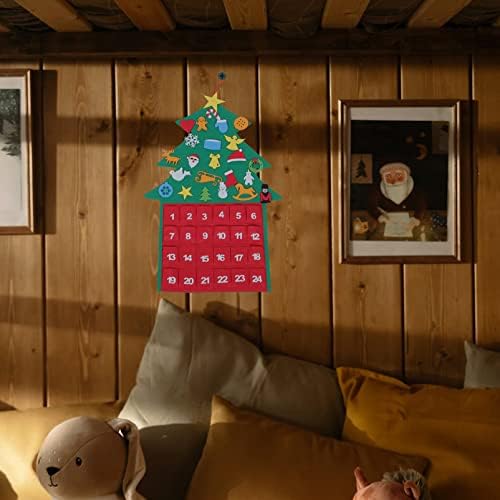 ЈАРДВЕ Домашен Декор Почувствува Божиќно Одбројување Календарско Дрво: САМОСТОЈНО Доаѓање Календар Занаети Орнаменти За Приврзоци Декорација