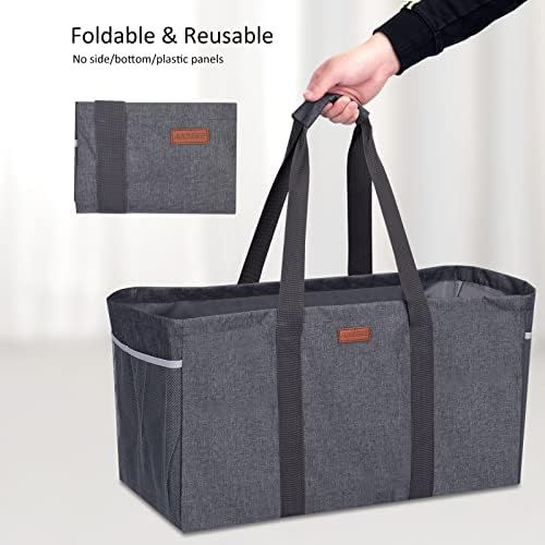 Anzeke Extra large Bartilation Premium Premium Quality Tote Tagn, торбички за намирници што може да се употреби за намирници