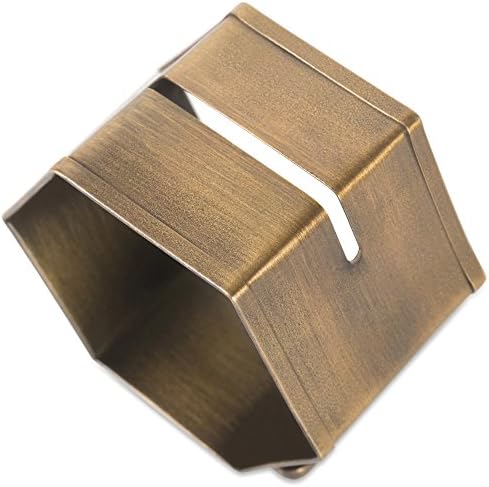DII Декоративен геометриски сет на прстени од салфетка, место за држач за картички, 6 брои