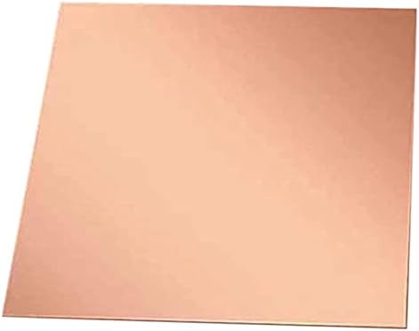 Месинг чиста чиста бакарна листока фолија бакарен лист виолетова бакарна плоча 6 различни големини дебела 1. 5мм за, занаети, рачно изработен материјал, метална плоч