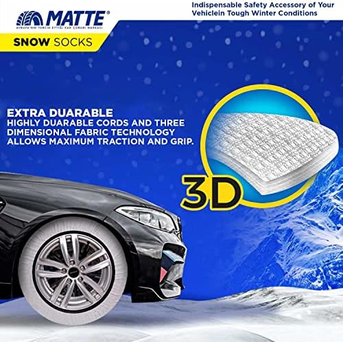 Чорапи за снежни гуми за автомобилски зимски мраз влечење Безбедно возење за пикап за автомобили SUV Дополнителни издржливи снежни