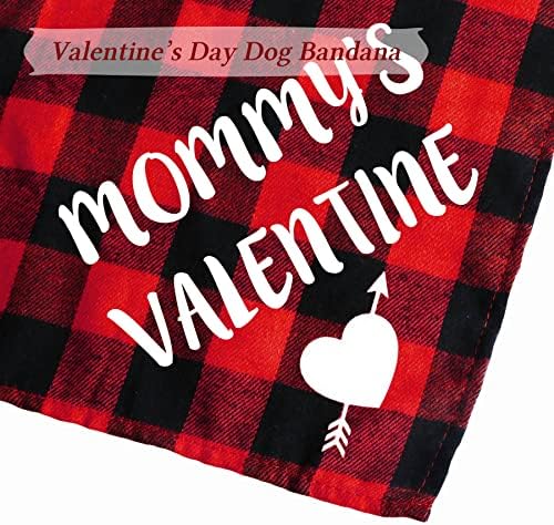 СТМК 4 Пакет Денот На Вљубените Куче Бандани, Денот На Вљубените Карирани Кученце Кученце Бандана За Куче Кученце Денот На Вљубените