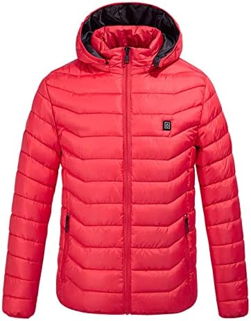 Ymosrh масти палта зимска USB електрична загреана палто јакна со качулка за греење на топлински топли топли топли топки мажи палто