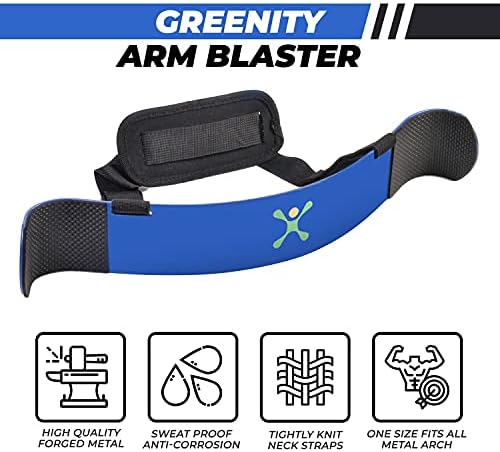 Greenity Arm Blaster for Biceps & Triceps Men, Tricep Blaster Bicep Curl Support Support Supports за големи раце, боди -билдинг рака