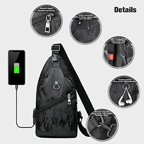 Ранец на Sling Crossbody For Nintendo Switch/Lite/OLED, преносни водоотпорни градите на рамото, носејќи туристичка торба за NS