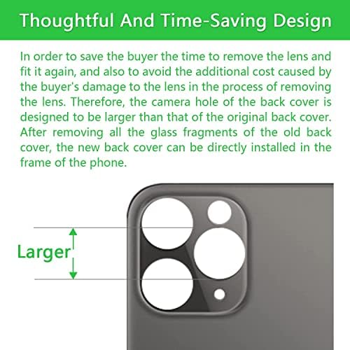 ABUSVEX Оригинална Замена На Задното Стакло за iPhone 13 Pro Max Сите Превозници Со Претходно Инсталирана Алатка За Лепило И Поправка