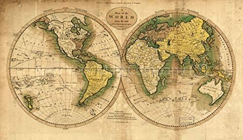 1795 мапа | Карта на светот од најдобрите власти | Земја | Светски мапи Мапа Големина: 14 во