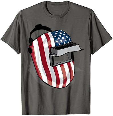 Американско знаме за заварување на шлемот во форма на шлем | Симпатичен подарок за заварувач