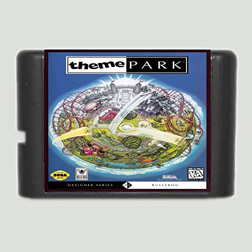 Тематски парк 16 бит картичка за игри за MD за Sega Mega Drive за Genesis-Pal-E