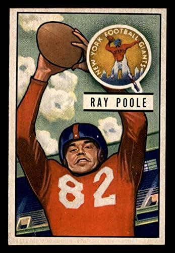 1951 Bowman 93 Ray Poole New Yorks Giants-FB EX/MT Giants-FB Мисисипи/Северна Каролина