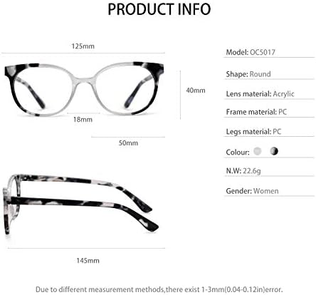 ОКСИ Кјари Прогресивни Очила За Читање Жени Сина Светлина Што Ги Блокира Читателите 0 1.0 1.5 2.0 2.5 3.0 3.5