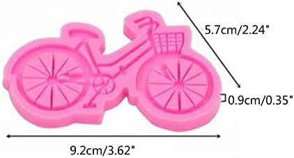 АВЦНИЛАКАВ БИЦИКЛ КОЈА КОНЕКЦИЈА 3Д силиконски чоколаден сапун торта Фондант чак-печка за украсување алатки за велосипедски облик ѓердан смола