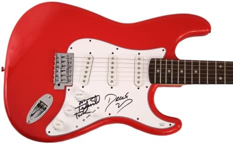 Сузан Тедеши и Дерек Камиони - ТЕДЕСКИ ТРИМИ БАНД - Потпишан автограм со целосна големина тркачки автомобил Црвен Fender Stratocaster Electric