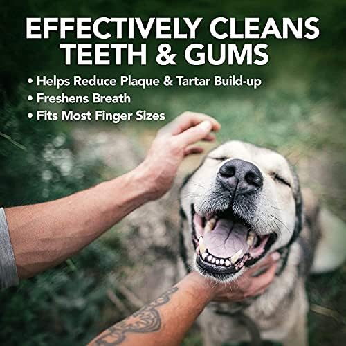 Најдобри бришења на прсти за стоматолошка нега на ветеринар | Го намалува плакетата и го освежува здивот | Заби за чистење на прсти за кучиња