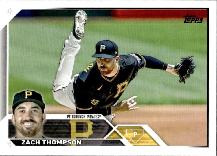 2023 Топпс 2 Зак Томпсон НМ-МТ Питсбург Пирати Пирати Бејзбол Трговска картичка MLB