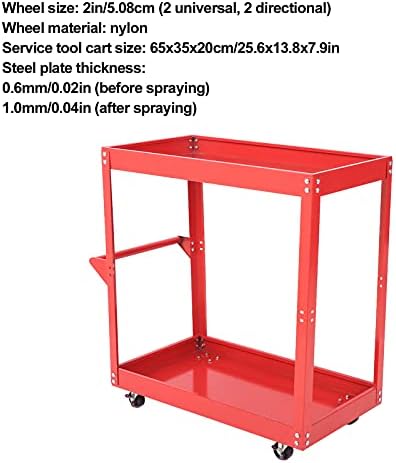 Количка за комунални услуги Qiilu, количка за алатки за сервиси 2 - Трговска алатка за мобилно складирање количка за работилница за поправка