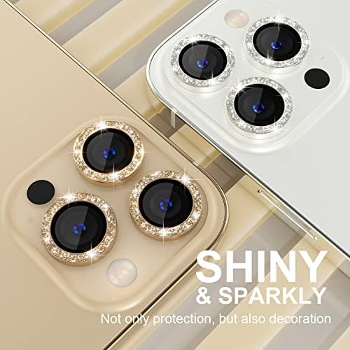 Чоиче [3+1] за iPhone 13 Pro/iPhone 13 Pro Max Заштитник На Објективот На Фотоапаратот Bling, 9h Заштитник На Екранот На Капакот На Камерата