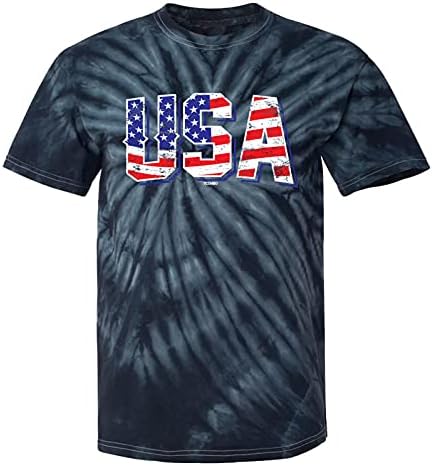 САД - Ретро американско знаме starsвезди и ленти машка маица