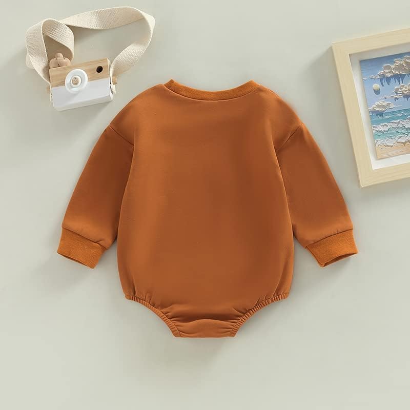 Kosusanill Бебе девојки момче преголема маичка ромпер новороденче Доенка со долг ракав џемпер џемпер од вinesубените облека облека облека