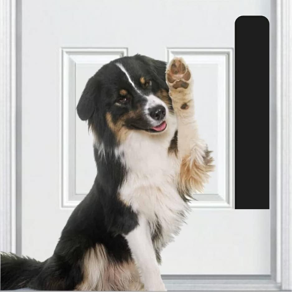 Палуба Декор На Вратата | Плоча За Заштита Од Гребење На Кучиња-Елоксирана Алуминиумско-Магнетна Монтажа За Челични Врати - Повеќе Бои За Завршна