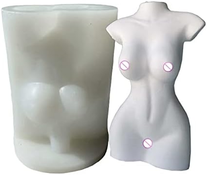 CICITOP Кристална смола калапи силиконски китумански васереативни жени тело цвет тенџере вазна епоксидна смола мувла ароматерапија гипс сапун