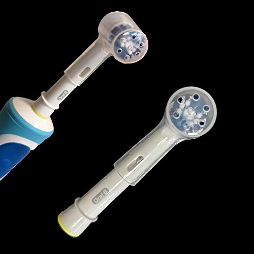 BSGB 12pcs Пластични патни електрични четкички за заби глави покријте ја заштитната капа на куќиште за орална-Б електрична замена