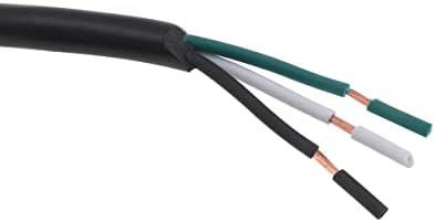RTNLIT 3-проследен кабел за напојување со отворено жици и вклучен прекинувач
