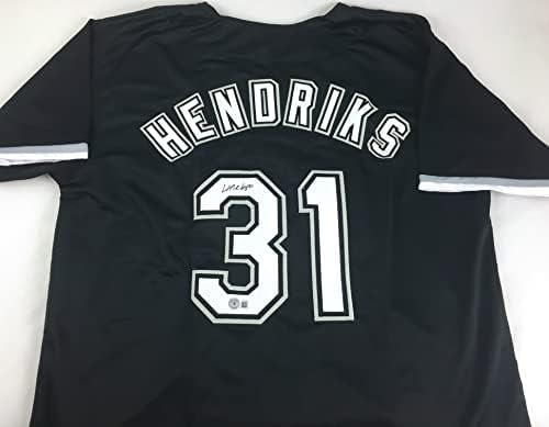 Лиам Хендрикс потпиша автограмиран црн бејзбол Jerseyерси Бекет Коа - Големина XL - стомна во Чикаго