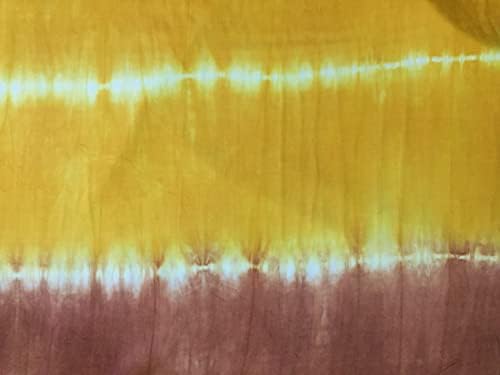 Tencel Dobby Вратоврска Боја Кафеава X Жолта [Мермер] Боја Печатење ~ 58 Широк Продаден од Дворот