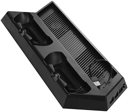 Иртек Вентилатор За Ладење Стојат ЗА PS4 Pro Конзола, Двојна Контролори Станица За Полнење и 3-Порт USB Центар СО Прекинувач За Напојување