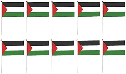 Палестински Мали Мини Рачни Знамиња Со Стап Со Штанд За Фестивалски Декор
